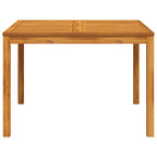 Mesa de comedor de jardín madera maciza de acacia 110x110x75 cm