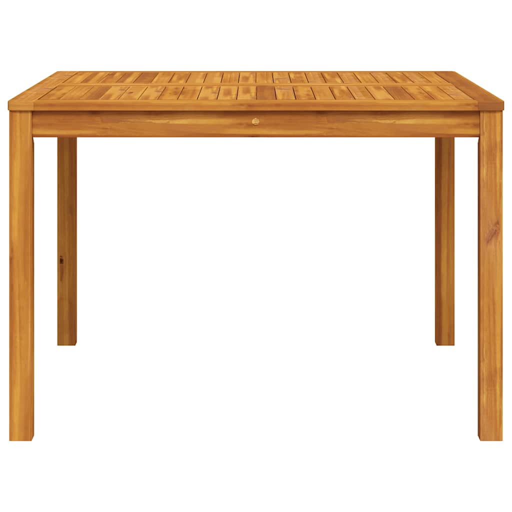 Mesa de comedor de jardín madera maciza de acacia 110x110x75 cm