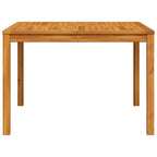 Mesa de comedor de jardín madera maciza de acacia 110x110x75 cm