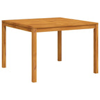 Mesa de comedor de jardín madera maciza de acacia 110x110x75 cm