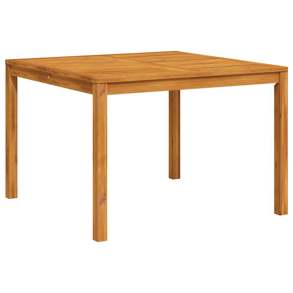 Mesa de comedor de jardín madera maciza de acacia 110x110x75 cm