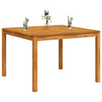 Mesa de comedor de jardín madera maciza de acacia 110x110x75 cm