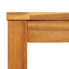 Mesa de comedor de jardín madera maciza de acacia 110x110x75 cm