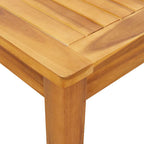 Mesa de comedor de jardín madera maciza de acacia 110x110x75 cm
