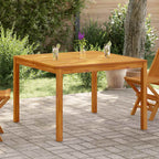 Mesa de comedor de jardín madera maciza de acacia 110x110x75 cm