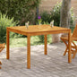Mesa de jantar de jardim em madeira de acácia maciça 110x110x75 cm