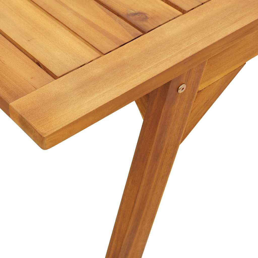 Conjunto de balcón 3 piezas madera maciza de acacia