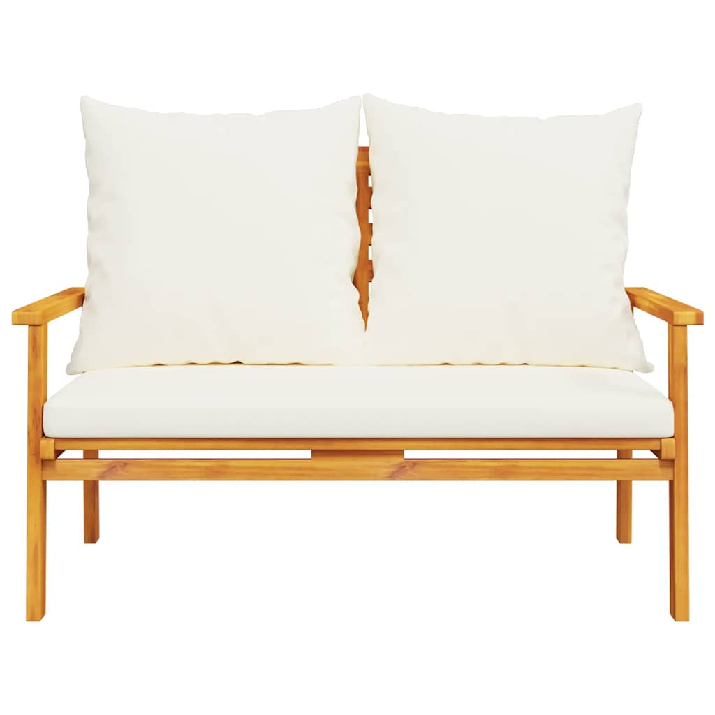 Set de muebles de jardín con cojines madera maciza acacia
