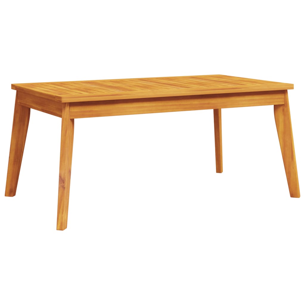 Mesa de comedor de jardín madera maciza de acacia 100x55x45 cm