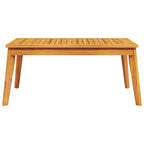 Mesa de comedor de jardín madera maciza de acacia 100x55x45 cm