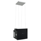 Campana extractora de isla sensor táctil LCD vidrio templado