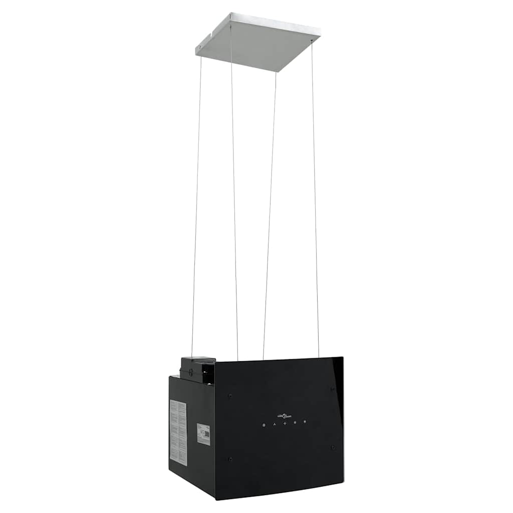 Campana extractora de isla sensor táctil LCD vidrio templado