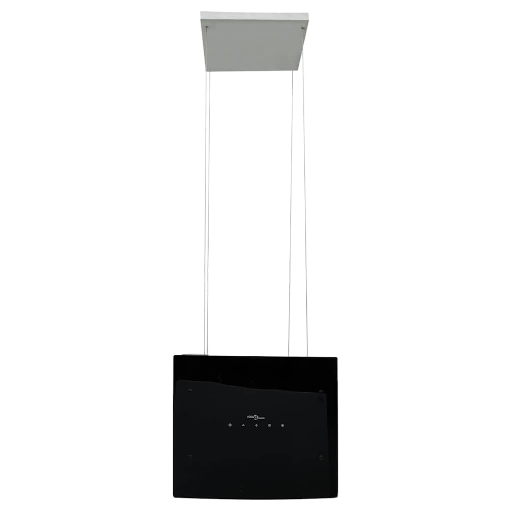Campana extractora de isla sensor táctil LCD vidrio templado