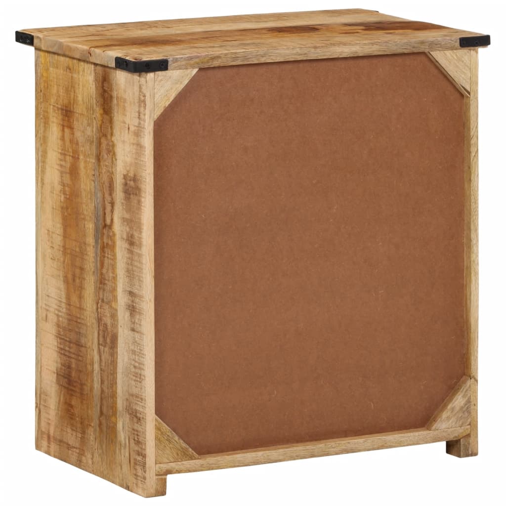 Aparador con 3 cajones madera maciza de mango 55x35x60 cm