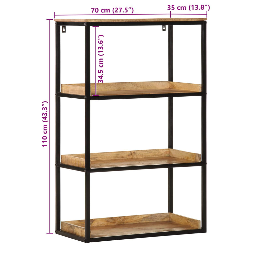 Estantería 70 x 35 x 110 cm Madera maciza de Mango