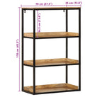 Estantería 70 x 35 x 110 cm Madera maciza de Mango