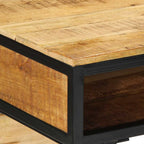 Escritorio Marrón 80 x 50 x 75 cm Madera de mango maciza