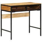 Escritorio Marrón 80 x 50 x 75 cm Madera de mango maciza