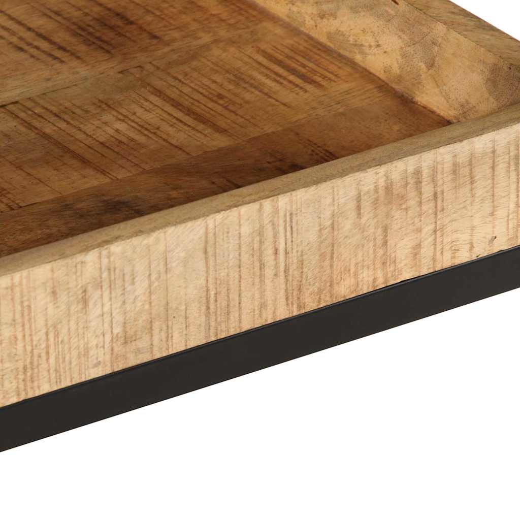 Mesa lateral Marrón 35 x 35 x 45 cm Madera de mango maciza