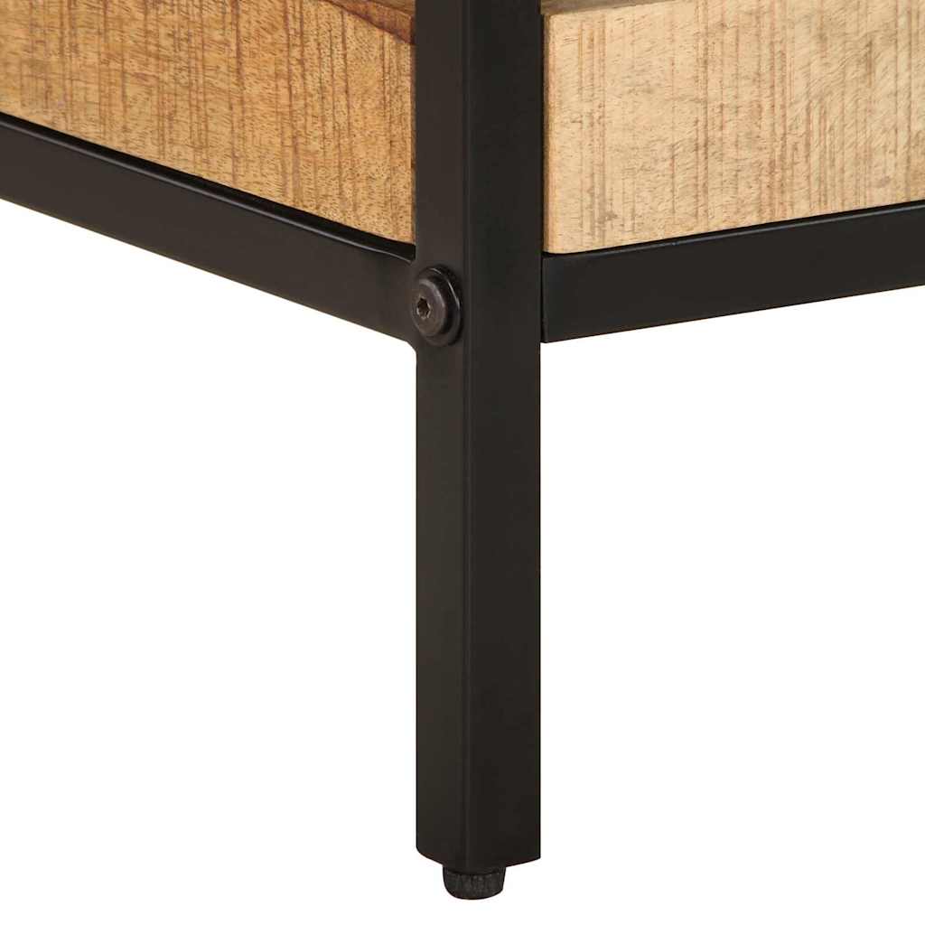 Mesa lateral Marrón 35 x 35 x 45 cm Madera de mango maciza