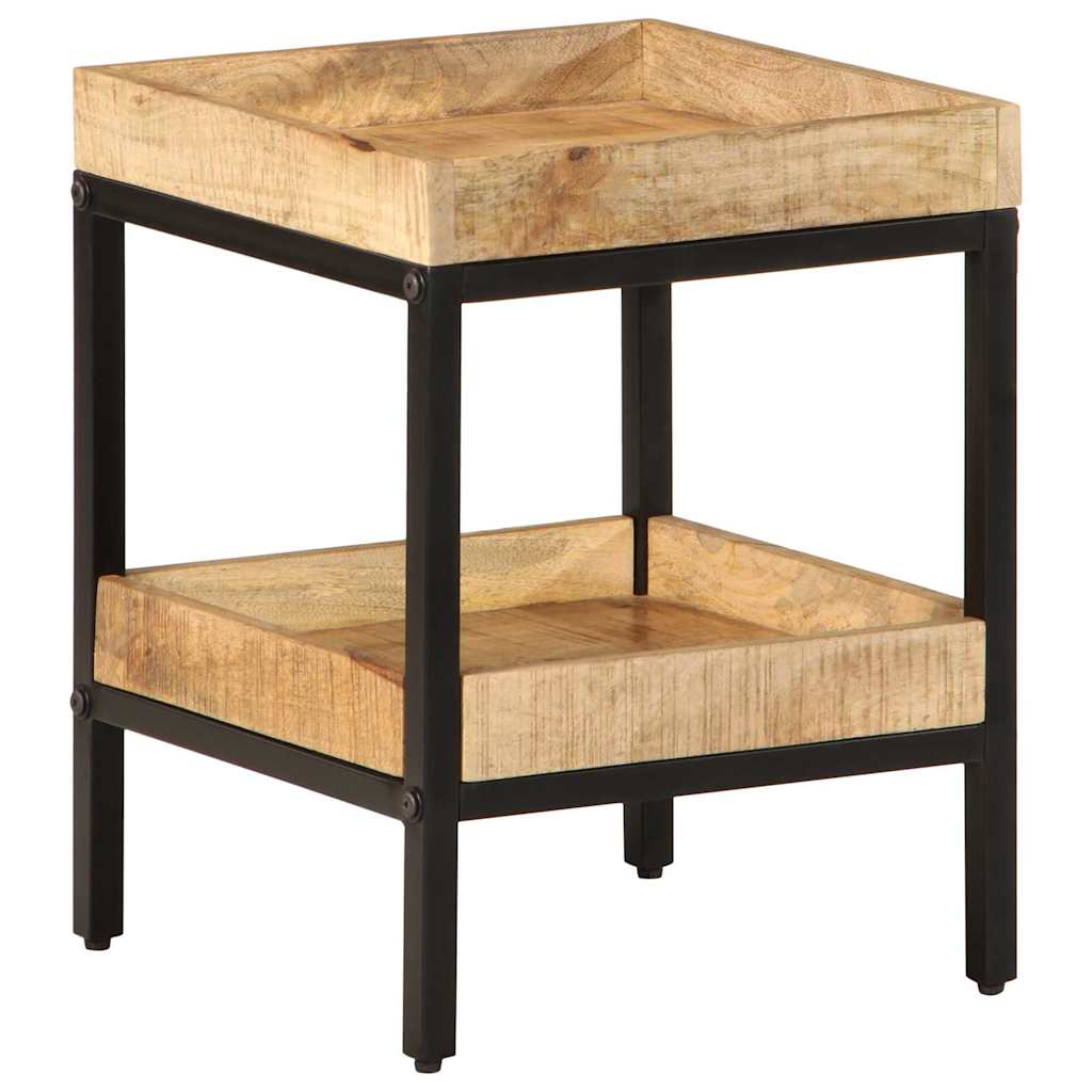 Mesa lateral Marrón 35 x 35 x 45 cm Madera de mango maciza