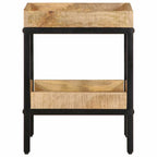 Mesa lateral Marrón 35 x 35 x 45 cm Madera de mango maciza