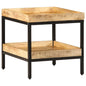 Mesa lateral Marrón 35 x 35 x 45 cm Madera de mango maciza