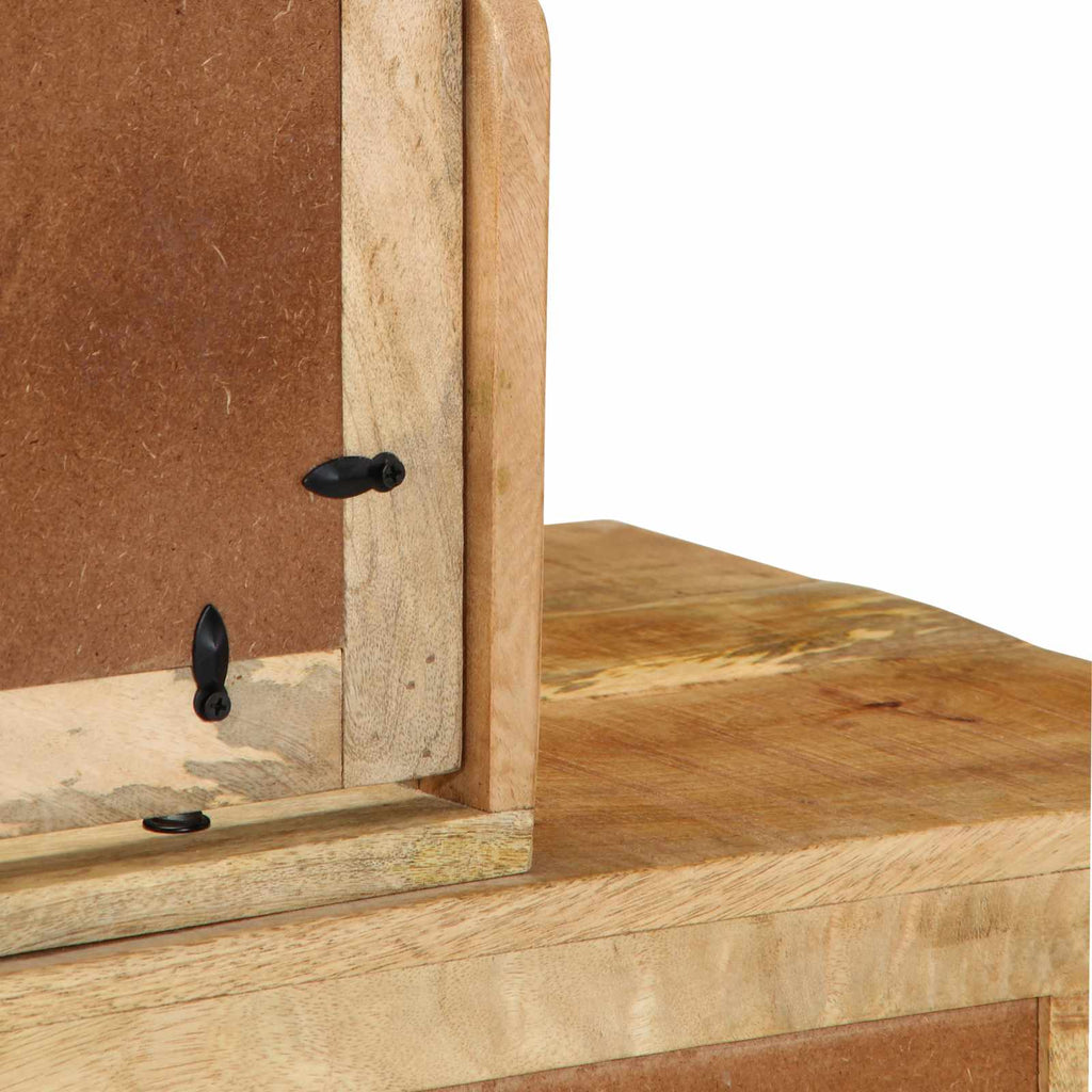Mesa Tocador Marrón 100 x 40 x 120 cm Madera de mango maciza