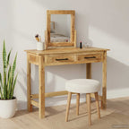 Mesa Tocador Marrón 100 x 40 x 120 cm Madera de mango maciza