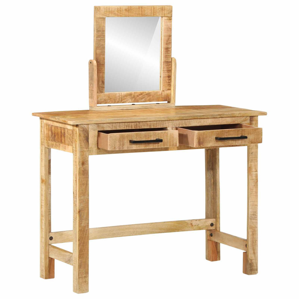 Mesa Tocador Marrón 100 x 40 x 120 cm Madera de mango maciza
