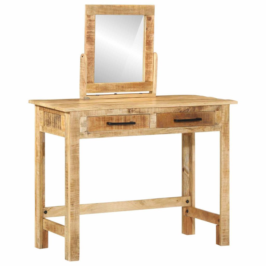Mesa Tocador Marrón 100 x 40 x 120 cm Madera de mango maciza