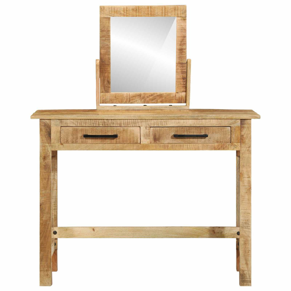 Mesa Tocador Marrón 100 x 40 x 120 cm Madera de mango maciza
