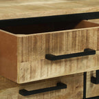 Mesa Consola Marrón 100 x 35 x 70 cm Madera de mango maciza