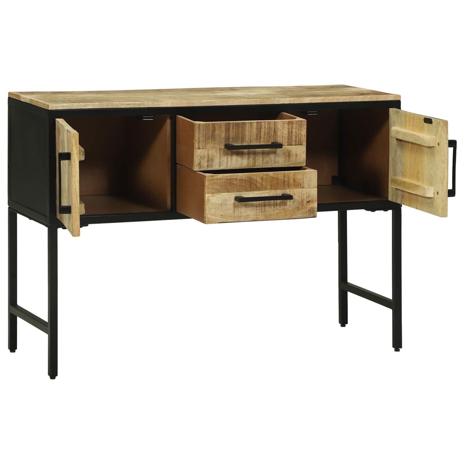 Mesa Consola Marrón 100 x 35 x 70 cm Madera de mango maciza