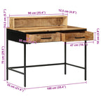 Mesa Consola con cajón Marrón 100 x 55 x 89.5 cm