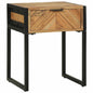 Mesa de Cabeceira com Gaveta Castanha 40 x 35 x 50 cm