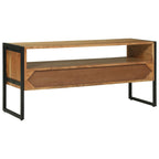 Mueble de TV Marrón 100 x 35 x 50 cm Madera de Acacia Sólida