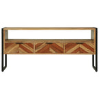 Mueble de TV Marrón 100 x 35 x 50 cm Madera de Acacia Sólida