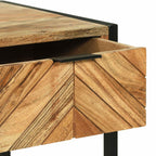 Mesa Tocador Marrón 100 x 40 x 120 cm Madera de Acacia Sólida