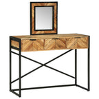 Mesa Tocador Marrón 100 x 40 x 120 cm Madera de Acacia Sólida