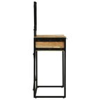 Mesa Tocador Marrón 100 x 40 x 120 cm Madera de Acacia Sólida