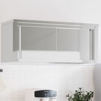 Armario de pared de cocina con estante acero inoxidable