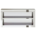 Armario de pared de cocina con estante acero inoxidable