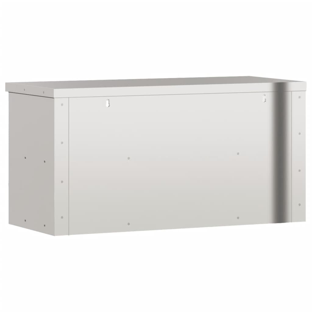 Armario de pared de cocina con estante acero inoxidable