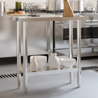 Mesa de trabajo de cocina acero inoxidable 110x30x85 cm