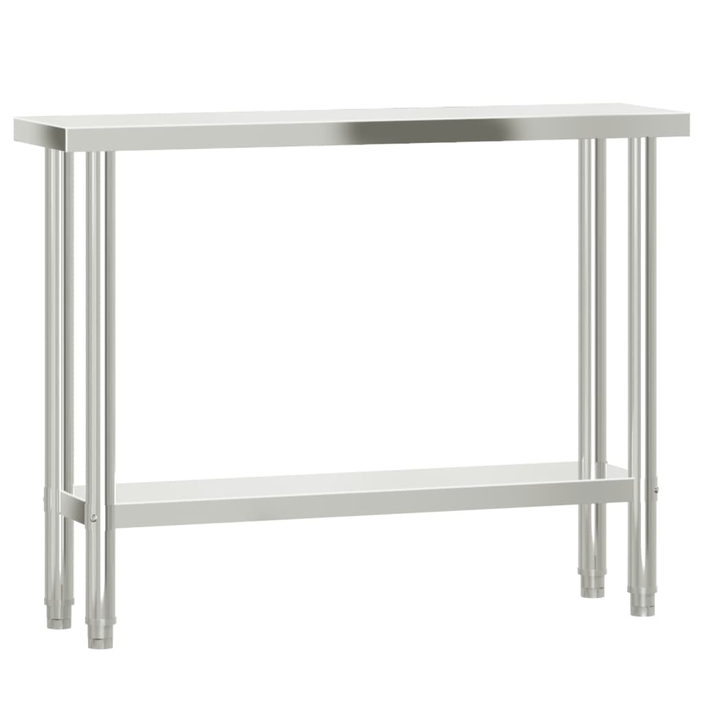 Mesa de trabajo de cocina acero inoxidable 110x30x85 cm