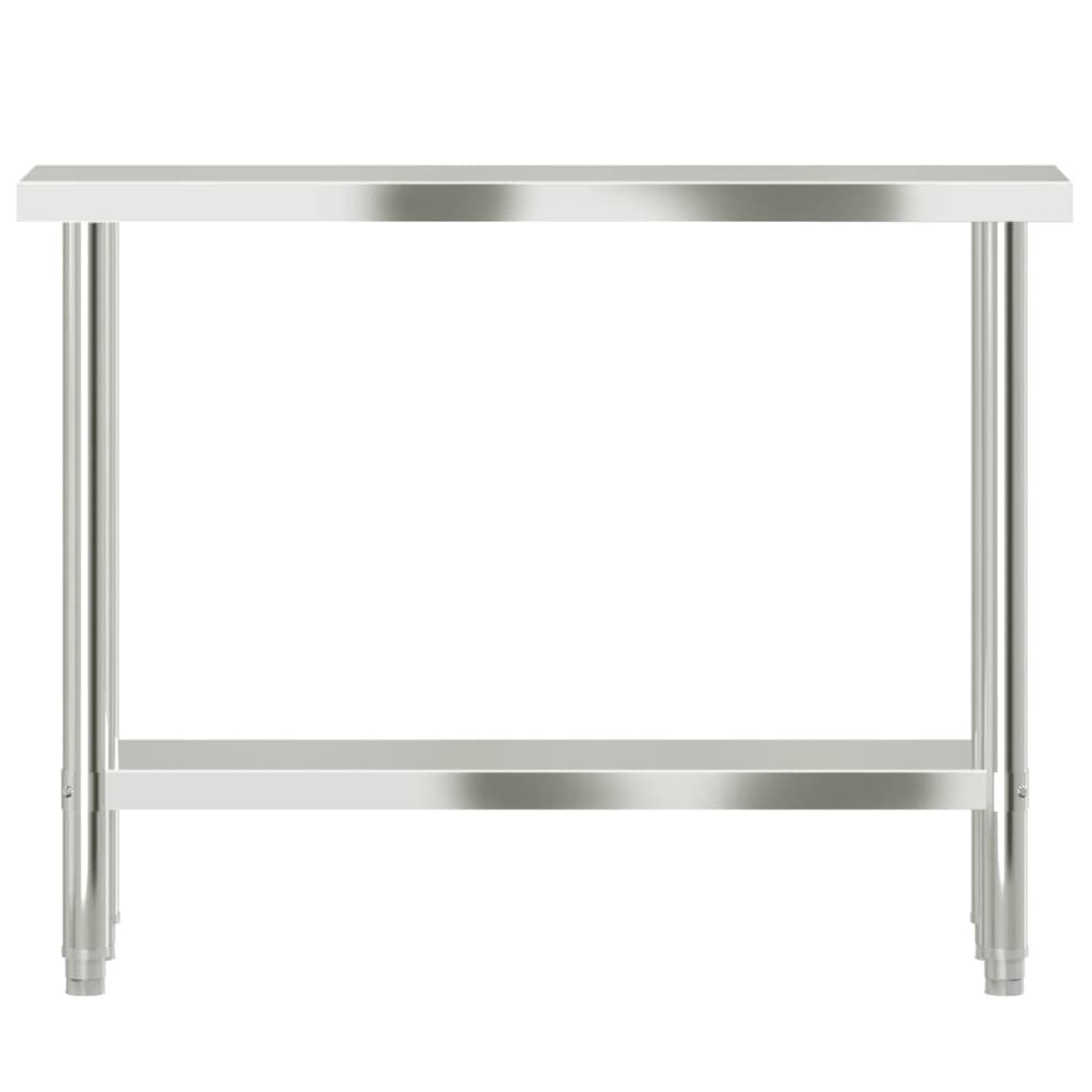 Mesa de trabajo de cocina acero inoxidable 110x30x85 cm
