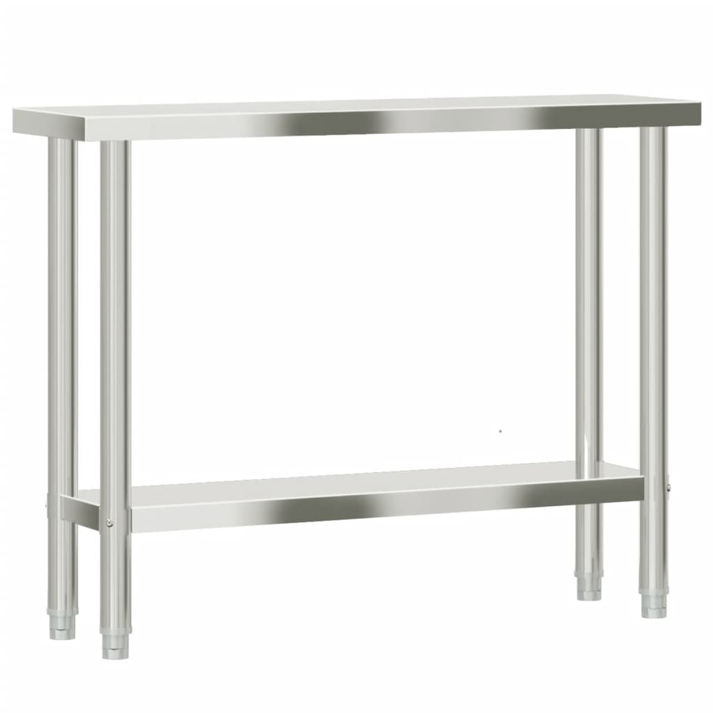 Mesa de trabajo de cocina acero inoxidable 110x30x85 cm