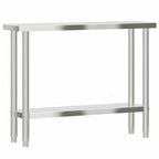 Mesa de trabajo de cocina acero inoxidable 110x30x85 cm