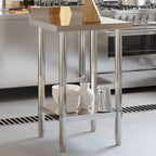 Mesa de trabajo de cocina acero inoxidable 110x30x85 cm